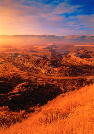 Midland Provincial Park, au lever du soleil près de Drumheller, Alberta, Canada Photographie de stock - Premium Libres de Droits, Code: 600-00028093