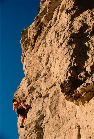 Man Rock Climbing Ontario, Canada Stock Photo - Premium Royalty-Free, Code: 600-00023186