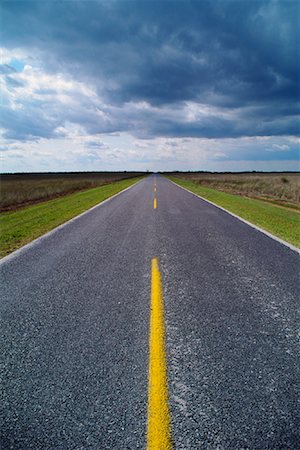 Route et ciel avec nuages de tempête Everglades National Park, Floride, États-Unis Photographie de stock - Premium Libres de Droits, Code: 600-00035728