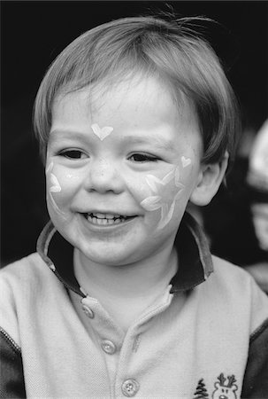 david muir kids - Boy with Painted Face Stock Photo - Premium Royalty-Free, Code: 600-00046731