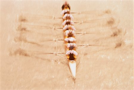 sculling boat view from above - Blurred Back View of Rowers Stock Photo - Premium Royalty-Free, Code: 600-00047674