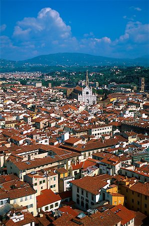 simsearch:600-00009513,k - Vue aérienne de la ville, Florence, Toscane, Italie Photographie de stock - Premium Libres de Droits, Code: 600-00049151