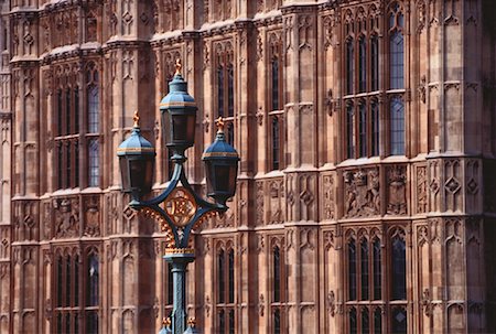 Parliament Building and Westminster Bridge Lamp London, England Stock Photo - Premium Royalty-Free, Code: 600-00049542