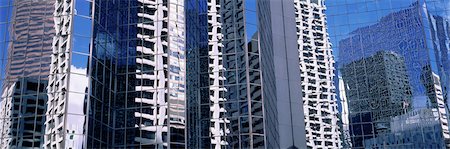 Reflections on Office Tower, Calgary, Alberta, Canada Foto de stock - Sin royalties Premium, Código: 600-00040499