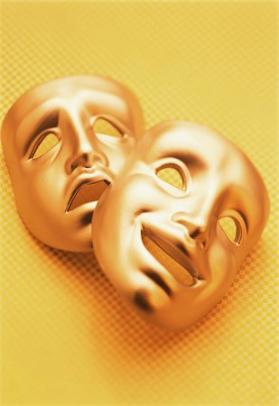 Comedy and Tragedy Masks Foto de stock - Royalty Free Premium, Número: 600-00041201