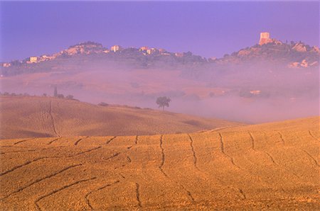 simsearch:600-00041567,k - Overview of Tuscany Landscape Near Pienza, Tuscany, Italy Stock Photo - Premium Royalty-Free, Code: 600-00041679