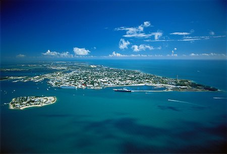 florida keys - Aerial View of Key West Florida, USA Foto de stock - Sin royalties Premium, Código: 600-00043235