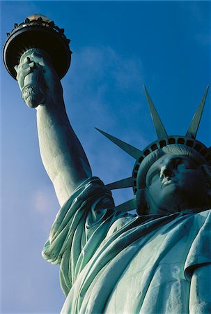 estatua de la libertad - Statue of Liberty, New York City, New York, USA Foto de stock - Sin royalties Premium, Código: 600-00052453