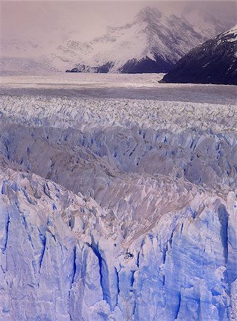 Vue d'ensemble du Glacier de Perito Moreno Glacier perdu Glaciares National Park, Patagonie, Argentine Photographie de stock - Premium Libres de Droits, Code: 600-00060290