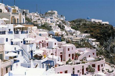 Cityscape, Thira, Santorini, Greece Stock Photo - Premium Royalty-Free, Code: 600-00076591