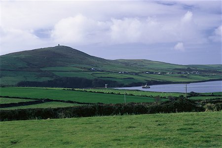 simsearch:600-00071937,k - Überblick über Landschaft und Wasser, Halbinsel Dingle, Irland Stockbilder - Premium RF Lizenzfrei, Bildnummer: 600-00071283