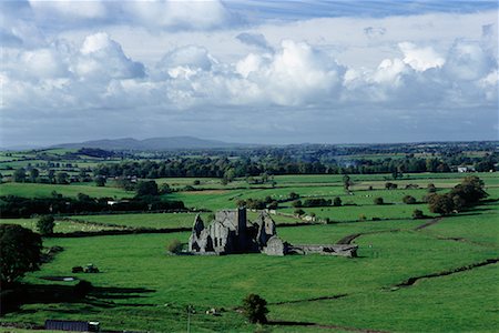 simsearch:600-00041567,k - Overview of Landscape and Hore Abbey, Cashel, Ireland Stock Photo - Premium Royalty-Free, Code: 600-00071293