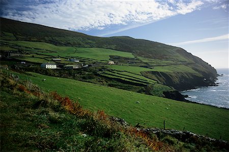 simsearch:600-00076579,k - Vue d'ensemble du paysage et, rivage, péninsule de Dingle, Irlande Photographie de stock - Premium Libres de Droits, Code: 600-00071941