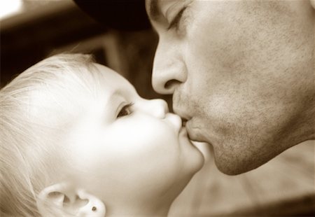 simsearch:600-00033212,k - Close-Up of Father Kissing Baby Stock Photo - Premium Royalty-Free, Code: 600-00073258
