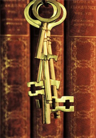 Skeleton Keys and Books Stock Photo - Premium Royalty-Free, Code: 600-00097164