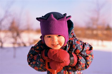 Child in Snowsuit Stock Photo - Premium Royalty-Free, Code: 600-00091787