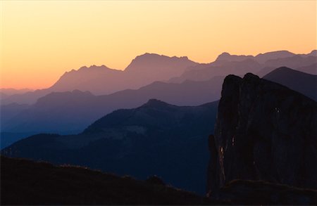 simsearch:600-00027746,k - Sonnenuntergang über Gebirge, Salzkammergut, Österreich Stockbilder - Premium RF Lizenzfrei, Bildnummer: 600-00174697