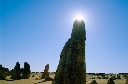 pinnacles desert - Rock Formation, The Pinnacles, Western Australia Foto de stock - Sin royalties Premium, Código: 600-00175345