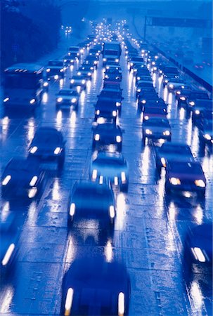 pictures of traffic jams in rain - Traffic, Los Angeles, California, USA Stock Photo - Premium Royalty-Free, Code: 600-00175414
