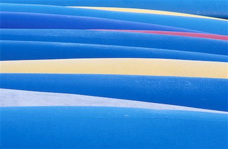 Abstract of Canoes, Belleisle Bay, New Brunswick, Canada Stock Photo - Premium Royalty-Free, Code: 600-00175852