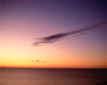 Coucher du soleil, Gulf of St. Lawrence, Nouvelle-Écosse, Canada Photographie de stock - Premium Libres de Droits, Code: 600-00175975