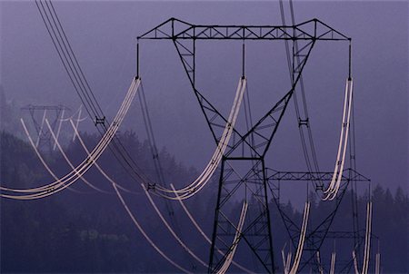 Power Lines, British Columbia, Canada Stock Photo - Premium Royalty-Free, Code: 600-00176067