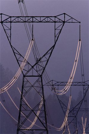 Power Lines, British Columbia, Canada Stock Photo - Premium Royalty-Free, Code: 600-00176068