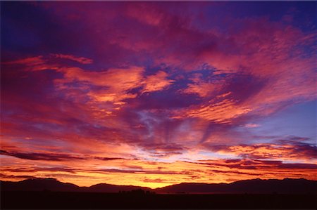 simsearch:600-00174939,k - Soleil au coucher du soleil, Colorado, Etats-Unis Photographie de stock - Premium Libres de Droits, Code: 600-00171746