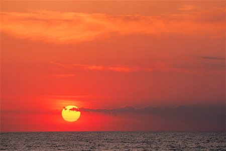 Sunset over Lake Ontario, Ontario, Canada Foto de stock - Sin royalties Premium, Código: 600-00172259