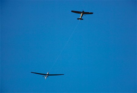 simsearch:600-00058522,k - Glider Being Towed by Airplane Stock Photo - Premium Royalty-Free, Code: 600-00172575