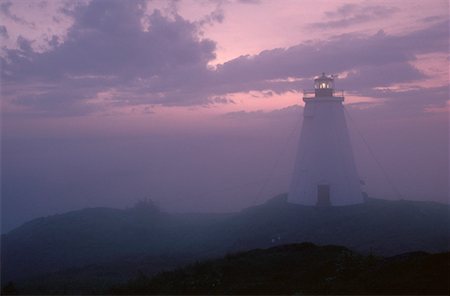 Swallowtail Lighthouse at Dawn, Grand Manan Island, New Brunswick, Canada Stock Photo - Premium Royalty-Free, Code: 600-00173939