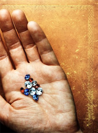 fancy - Hand Holding Gems Stock Photo - Premium Royalty-Free, Code: 600-00199199