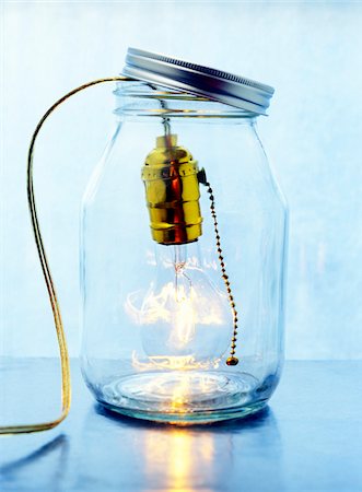 Light in a Jar Stock Photo - Premium Royalty-Free, Code: 600-00343141