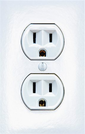 power outlet icon - Close-Up of Wall Socket Foto de stock - Sin royalties Premium, Código: 600-00551150