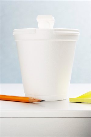 Coffee Cup with Pencil and Paper Stock Photo - Premium Royalty-Free, Code: 600-00618011