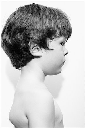 Side View of Boy Stock Photo - Premium Royalty-Free, Code: 600-00635549