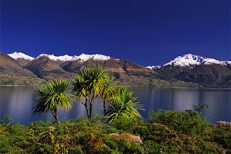 Lake Wanaka and Harris Mountains, New Zealand Stock Photo - Premium Royalty-Free, Code: 600-00796046
