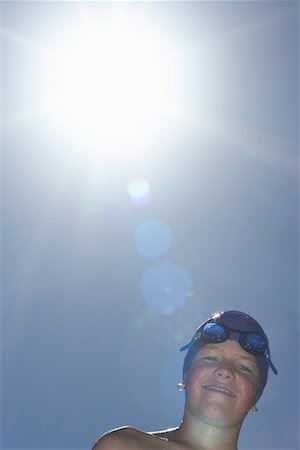 swimming cap boys - Portrait of Swimmer Stock Photo - Premium Royalty-Free, Code: 600-00814641