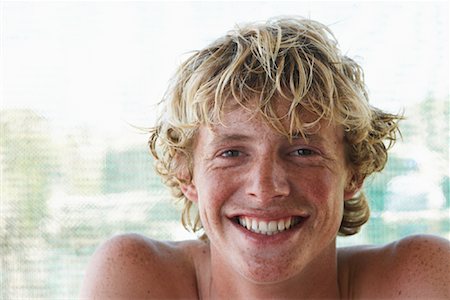 freckled shoulders images - Portrait Of Young Man Stock Photo - Premium Royalty-Free, Code: 600-00824676