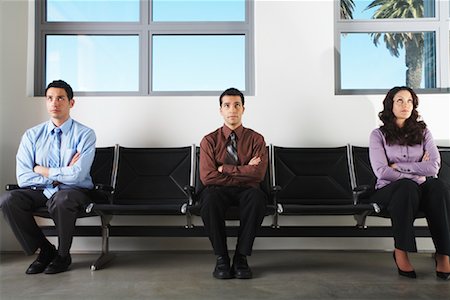 simsearch:600-01124105,k - Business People in Waiting Area Stock Photo - Premium Royalty-Free, Code: 600-00823435