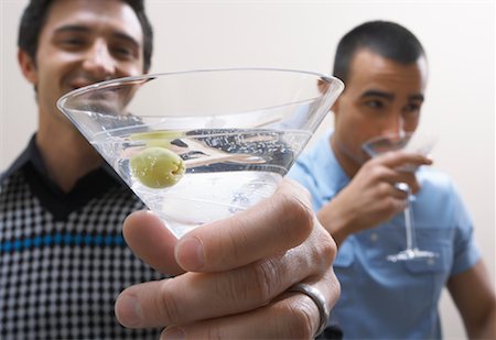 Men Drinking Martinis Stock Photo - Premium Royalty-Free, Code: 600-00846140