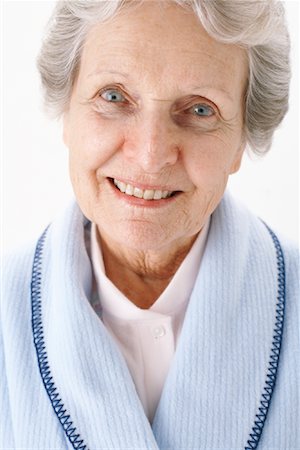 picture of elderly getting dressed - Portrait of Elderly Woman in Bathrobe Stock Photo - Premium Royalty-Free, Code: 600-00846359