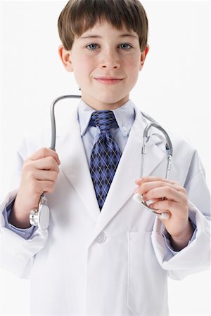 Boy Dressed as Doctor Stock Photo - Premium Royalty-Free, Code: 600-00846383