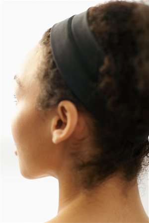 Close-up of Woman in Profile Stock Photo - Premium Royalty-Free, Code: 600-00846418