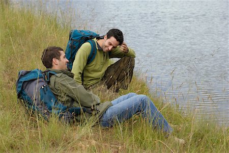 simsearch:600-00846424,k - Two Hikers Taking a Break Stock Photo - Premium Royalty-Free, Code: 600-00846425
