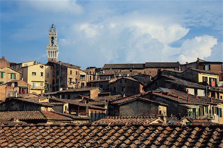 Torre del Mangia, Sienne, Toscane, Italie Photographie de stock - Premium Libres de Droits, Code: 600-00846705