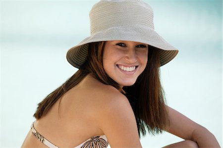 Portrait of Woman in Bikini Stock Photo - Premium Royalty-Free, Code: 600-00864397