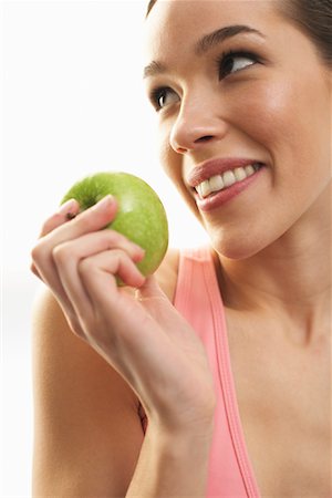 simsearch:600-00865934,k - Woman Holding Apple Stock Photo - Premium Royalty-Free, Code: 600-00865964