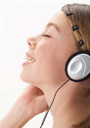 simsearch:600-00866103,k - Girl Wearing Headphones Stock Photo - Premium Royalty-Free, Code: 600-00866119