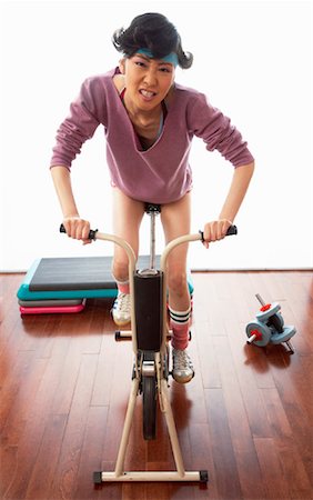 sweat intensity athlete - Portrait of Woman Exercising Stock Photo - Premium Royalty-Free, Code: 600-00917060